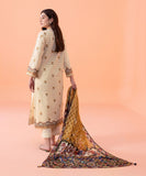 2 Piece - Embroidered Cotton Suit