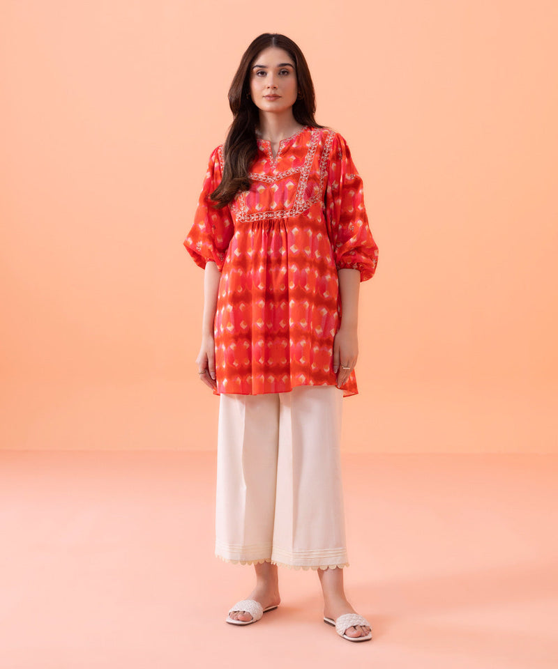 Embroidered Cambric Shirt