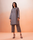 2 Piece - Printed Dobby Suit