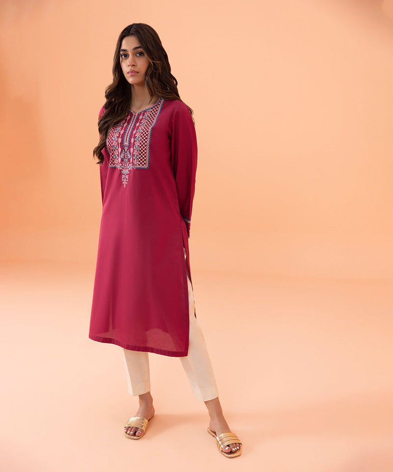 Embroidered Cambric Shirt