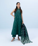 3 Piece - Embroidered Khaddar Suit