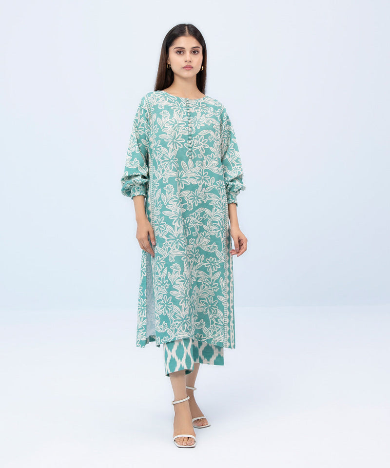 2 Piece - Printed Khaddar Suit