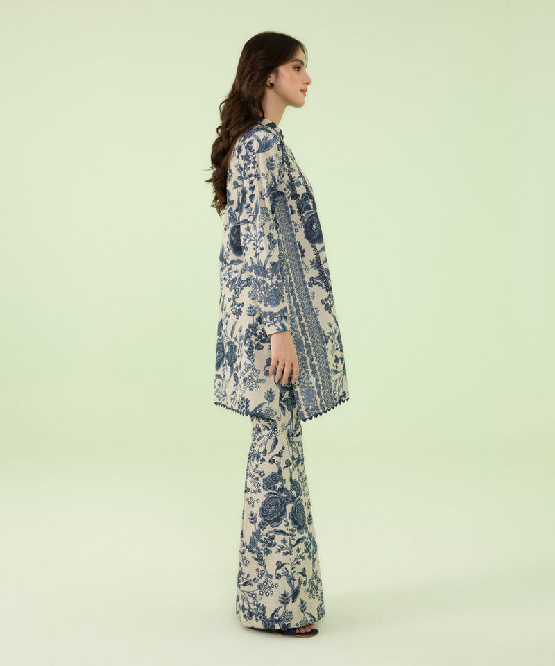 2 Piece - Embroidered Khaddar Suit