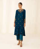 2 Piece - Embroidered Velvet Suit