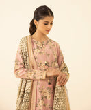 3 Piece - Printed Khaddar Suit