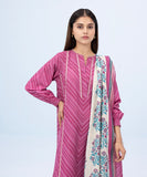 3 Piece - Printed Khaddar Suit