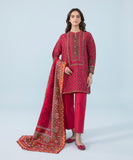 3 Piece - Printed Khaddar Suit