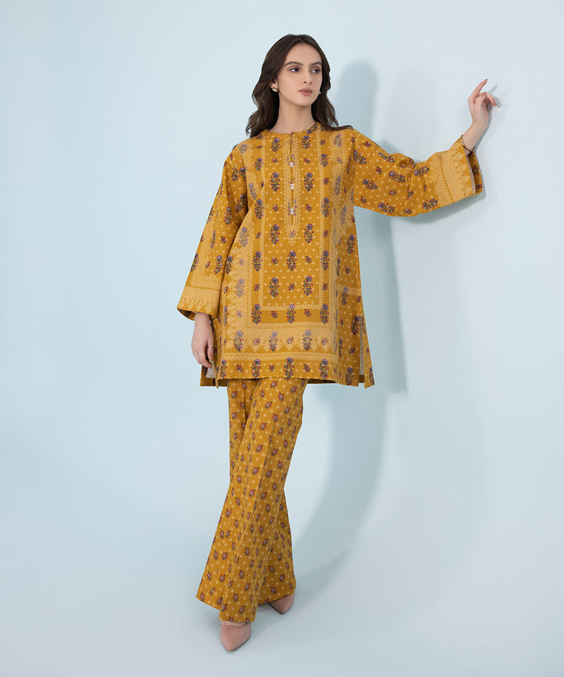 2 Piece - Printed Khaddar Suit