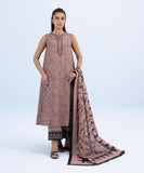 3 Piece - Printed Khaddar Suit