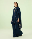 3 Piece - Embroidered Khaddar Suit