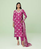 3 Piece - Embroidered Light Khaddar Suit