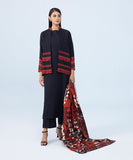 3 Piece - Embroidered Dobby Suit