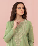 3 Piece - Embroidered Cambric Suit