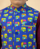 Printed Herringbone Waistcoat