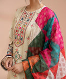 2 Piece - Dyed Embroidered Dobby Suit