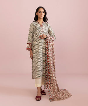 2 Piece - Printed Cambric Suit