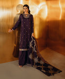 3 Piece - Embroidered Raw Silk Suit