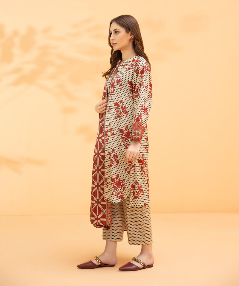 3 Piece - Printed Lawn Suit