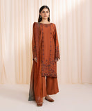 3 Piece - Embroidered Cotton Karandi Suit