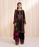3 Piece - Embroidered Cotton Karandi Suit