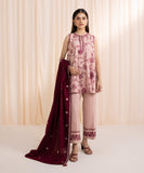 3 Piece - Embroidered Khaddar Suit