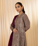 3 Piece - Embroidered Khaddar Suit