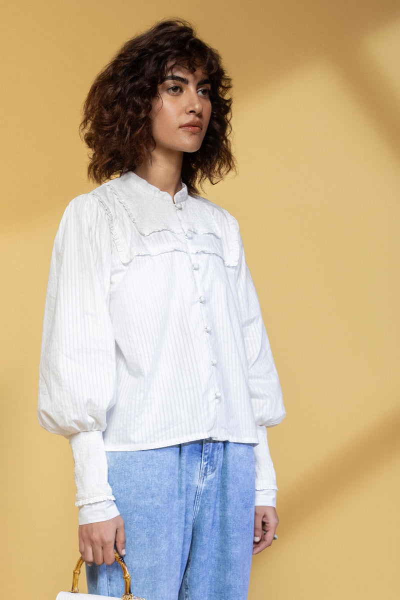 White Smocking Shirt
