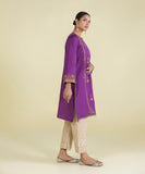 Embroidered Cotton Net Shirt