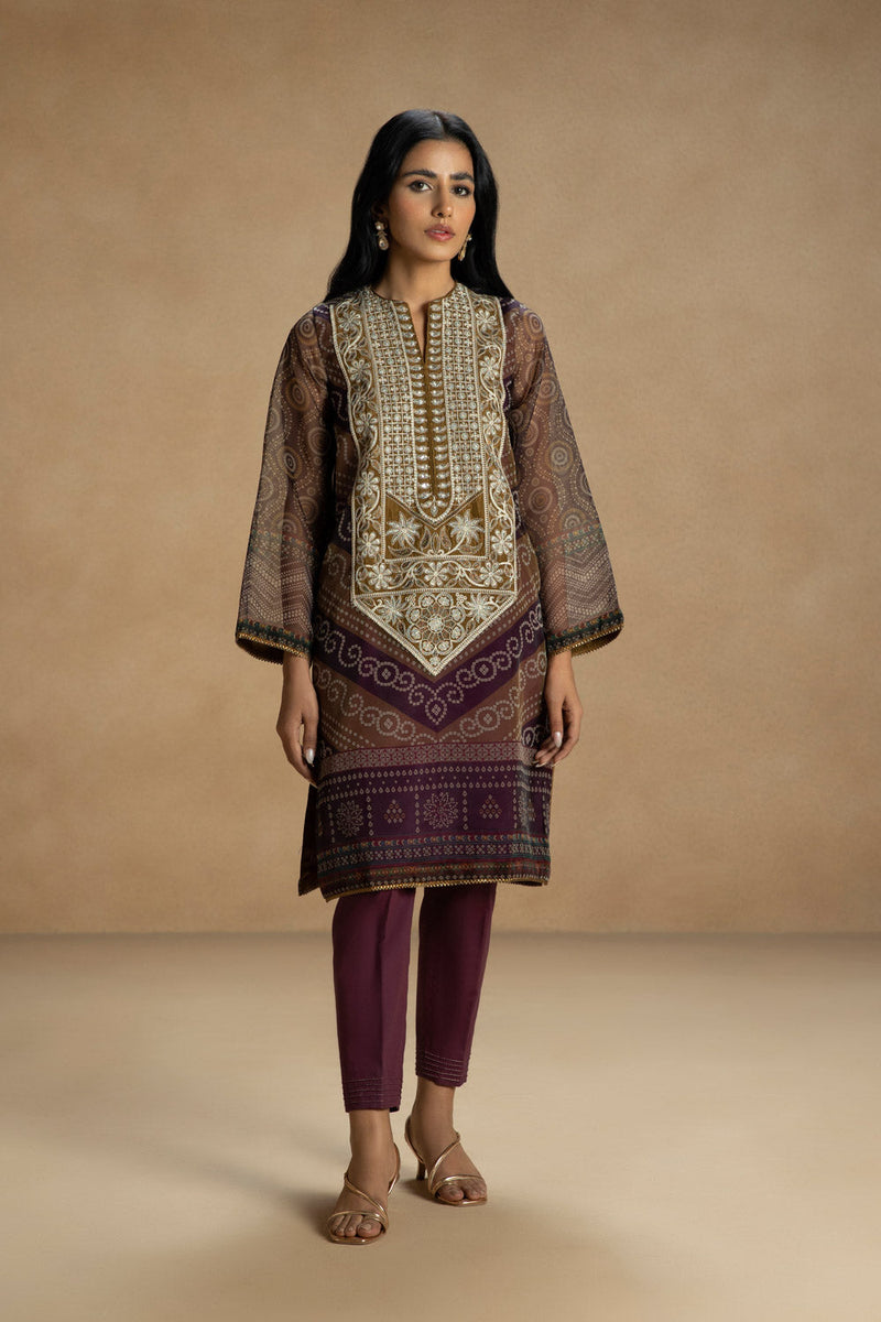 Embroidered Organza Shirt