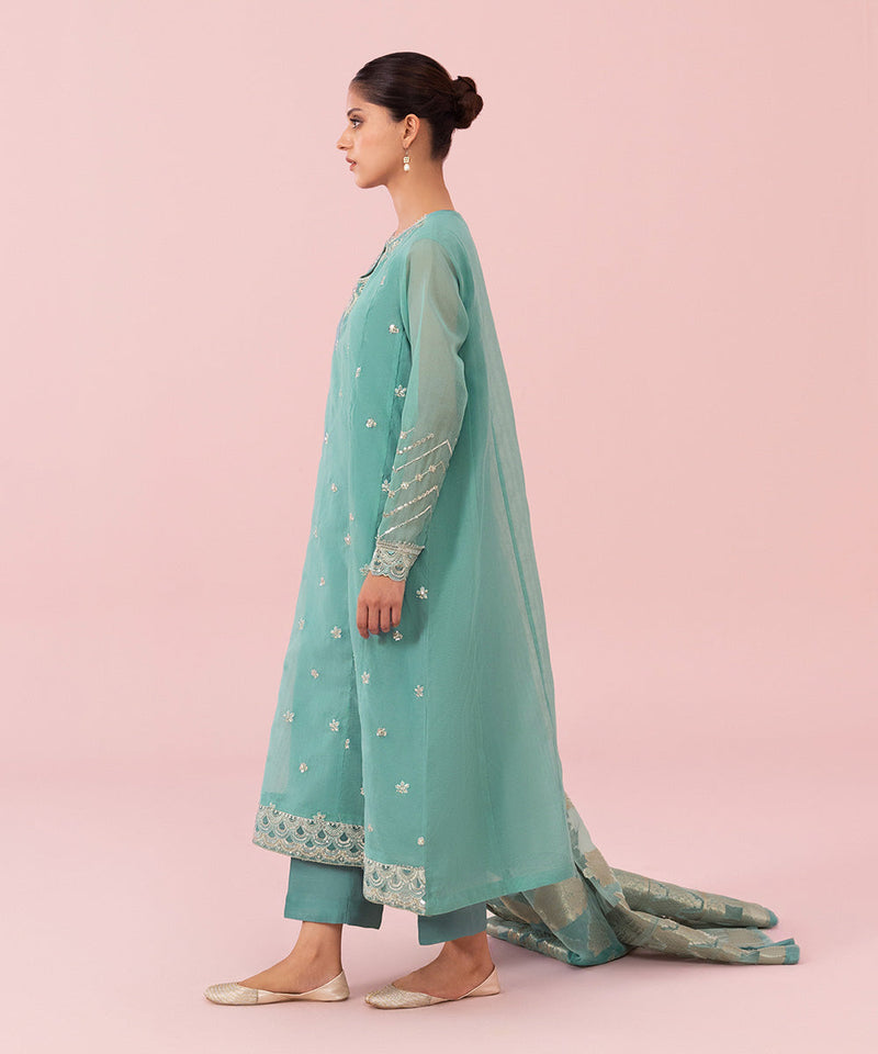 3 Piece - Embroidered Karandi Suit