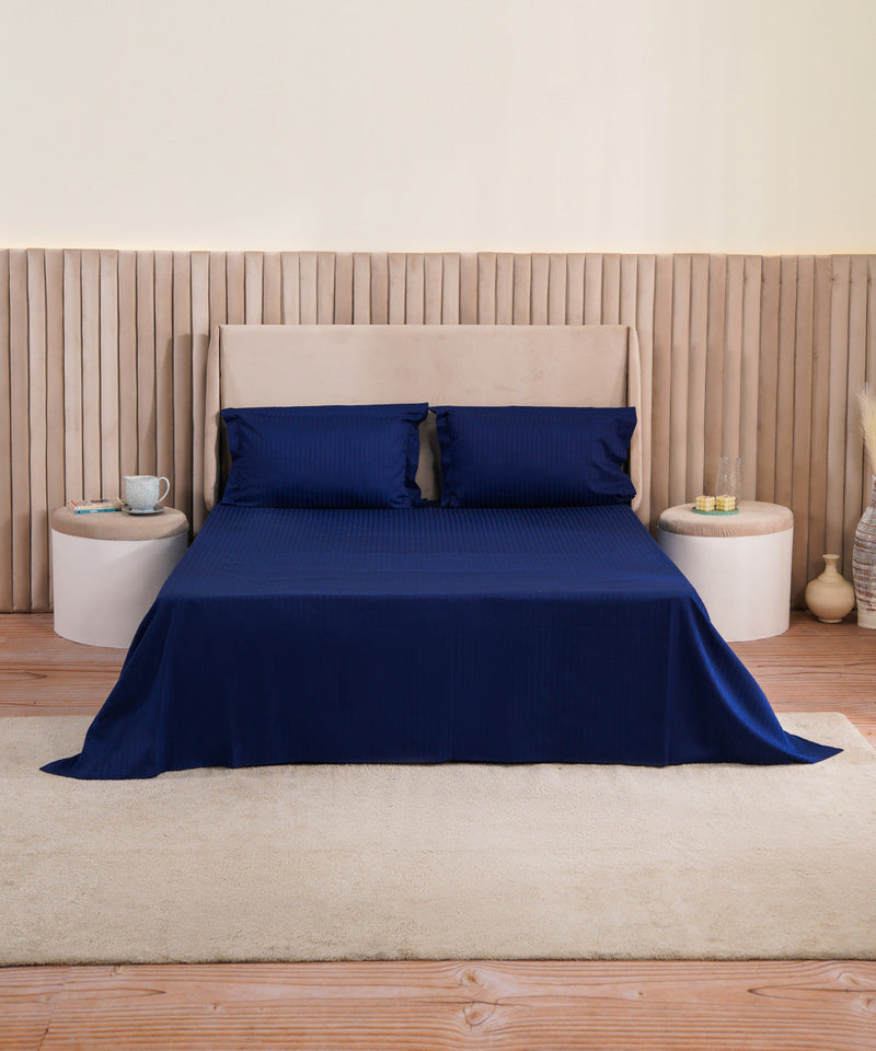 Illusion Navy - Bed Sheet