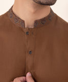 Embroidered Jacquard Kurta