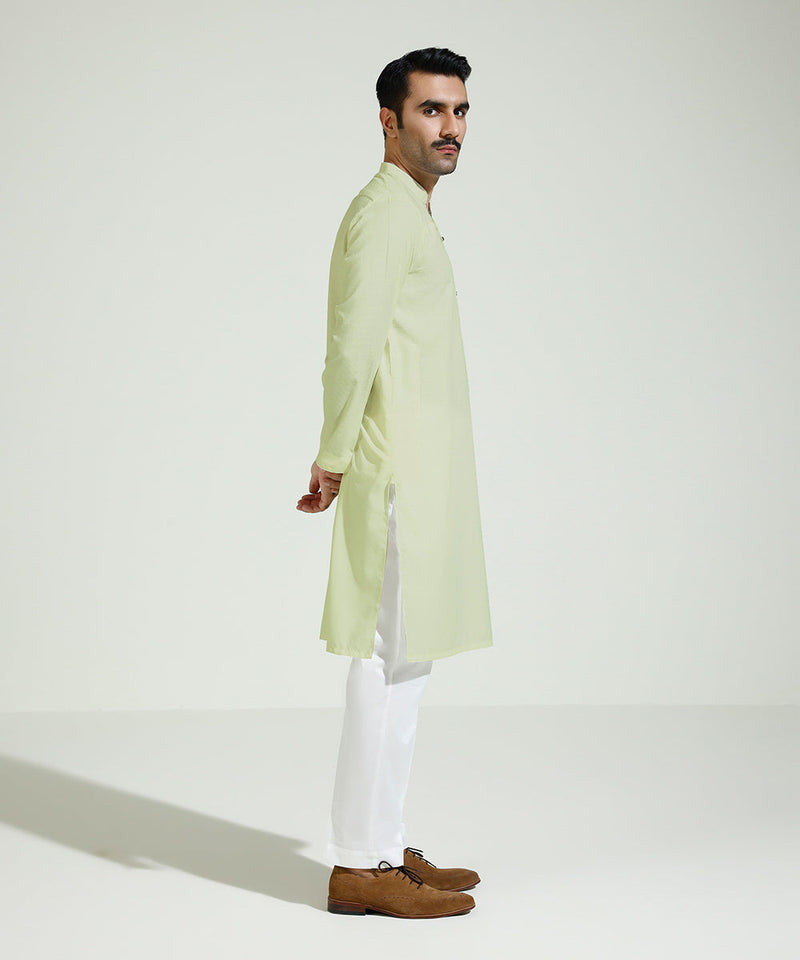 Embroidered Wash & Wear Jacquard Kurta