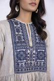 Embroidered Jacquard Kurti