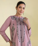 Embroidered Cotton Satin Shirt