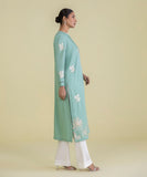 Embroidered Cotton Satin Shirt