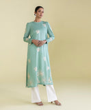 Embroidered Cotton Satin Shirt