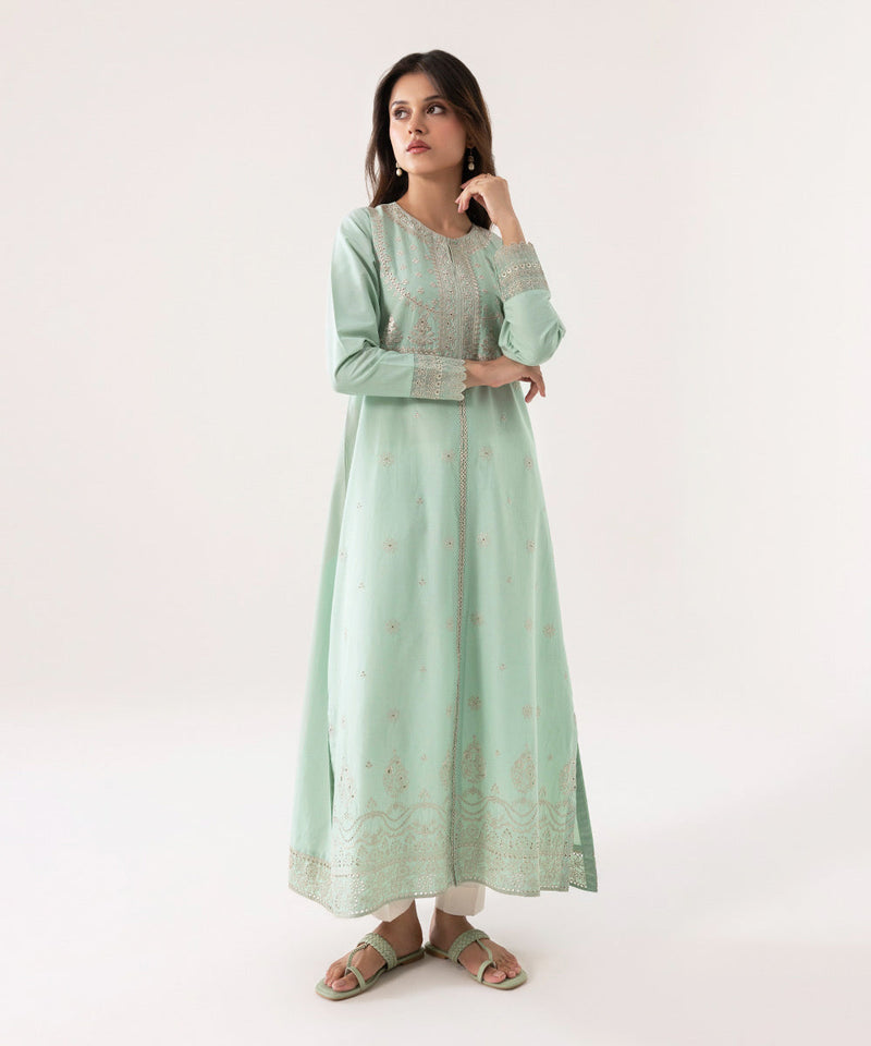 Embroidered Cambric Shirt