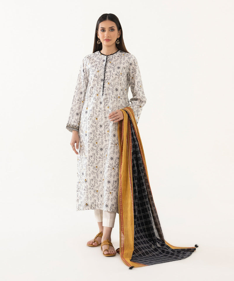 Embroidered Voile Dupatta