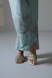 Embroidered Raw Silk Culottes