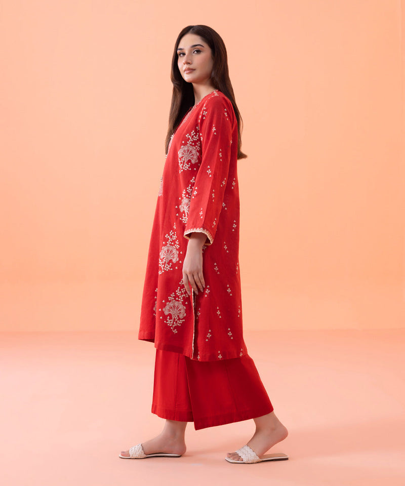 Embroidered Cotton Linen Shirt