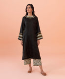 2 Piece - Embroidered Cotton Linen Suit