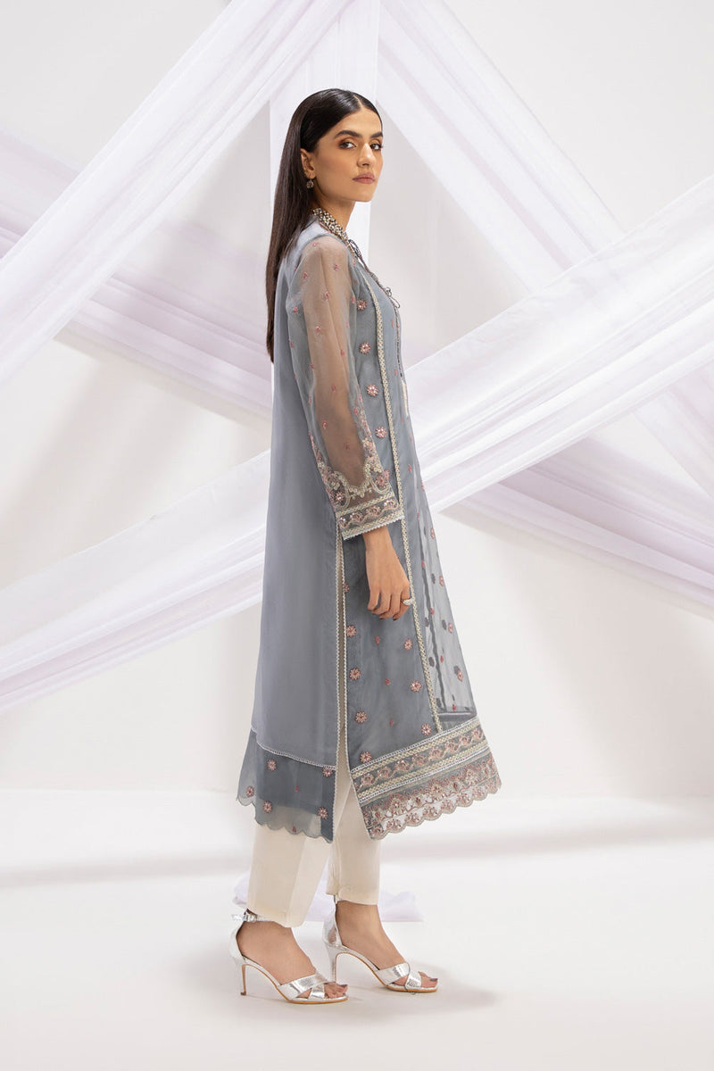 Embroidered Organza Shirt