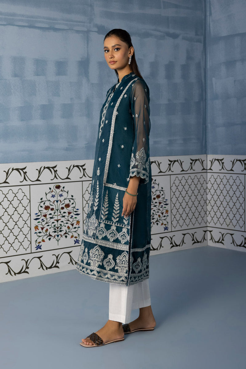 Embroidered Organza Shirt