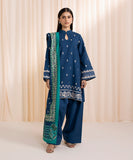 3 Piece - Embroidered Khaddar Suit