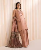3 Piece - Embroidered Khaddar Suit