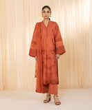 3 Piece - Embroidered Cotton Satin Suit
