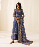 3 Piece - Embroidered Organza Suit