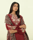 3 Piece - Embroidered Khaddar Suit