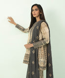 3 Piece - Embroidered Khaddar Suit